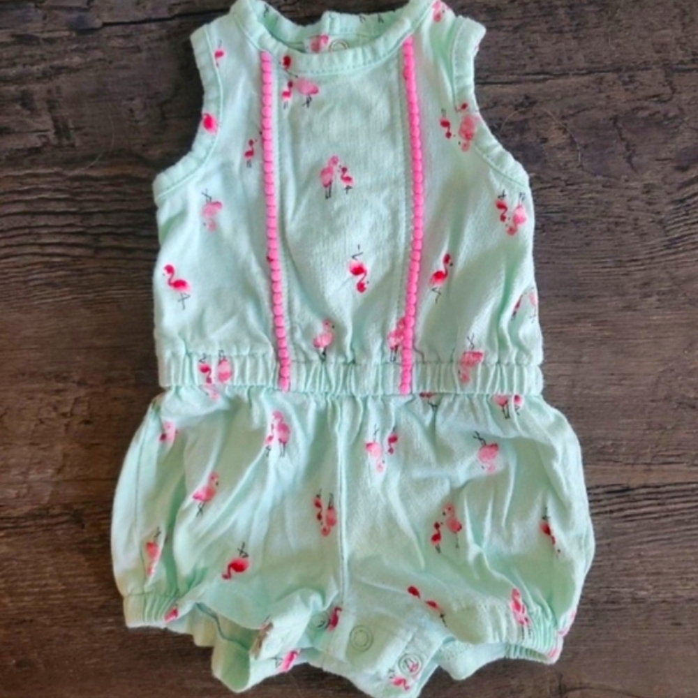 Baby Girl Carter's Flamingo Romper